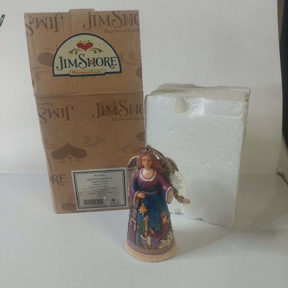 Jim Shore #4034406 "The Night When Christ Was Born" Angel- With Box